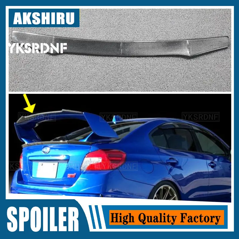 

Real Carbon Fiber CAR Rear WING Trunk Lip Spoiler FOR Subaru WRX STI 4th 2015 2016 2017 2018 2019 2020 2021