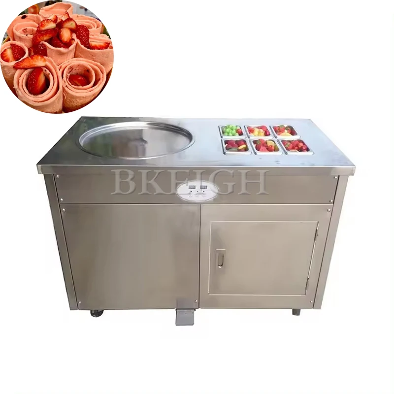 Commercial And Household Stainless Steel Stir Fried Yogurt Machine, Electric Deep Fried Ice Cream Roll Machine