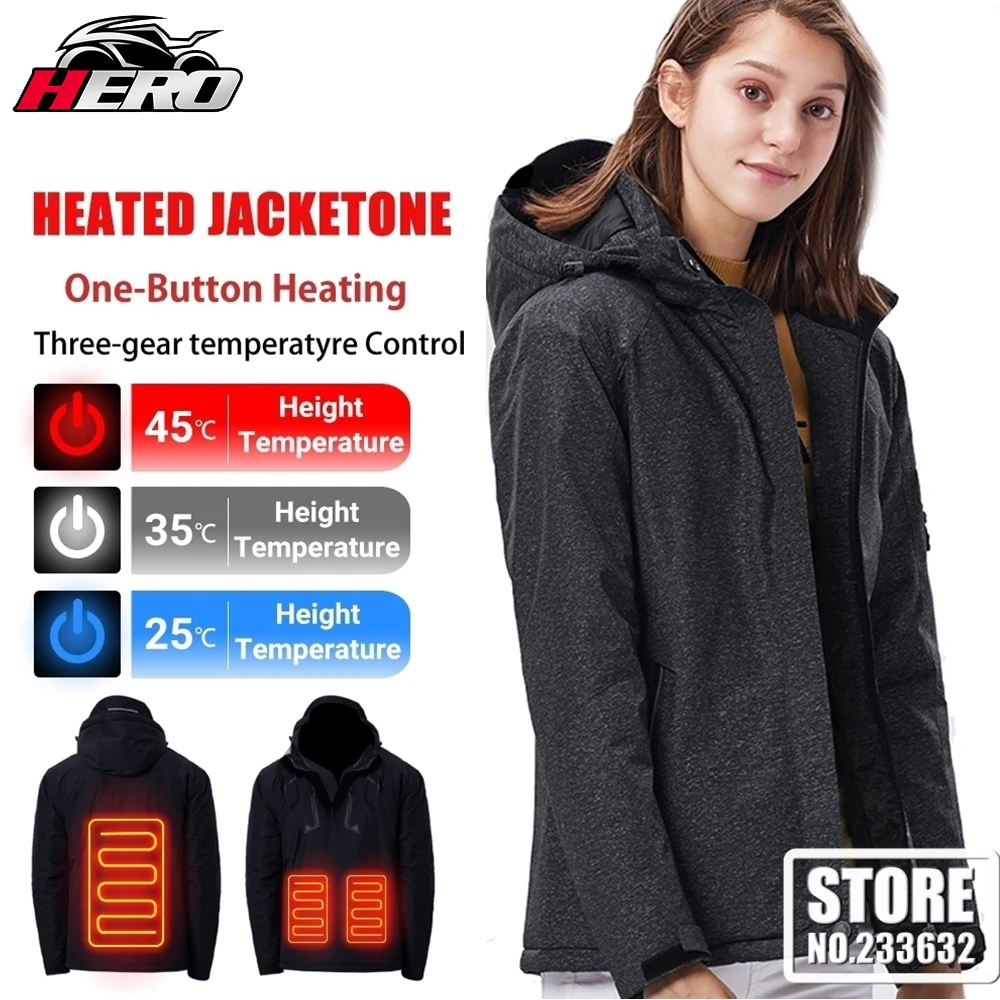 

Motorcycle Jacket Motorcycle Riding Sports Jacket High Quality Heated Underwear Built-in USB Keeps You Warm And Cold