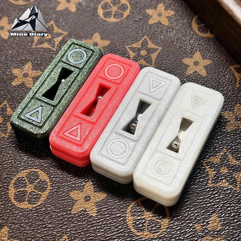 Creative 3D Printing EDC Push Slider Fidget Toys Vibration Buckball Mechanical Fidget Slider Adult Stress Relieving Relaxing Toy