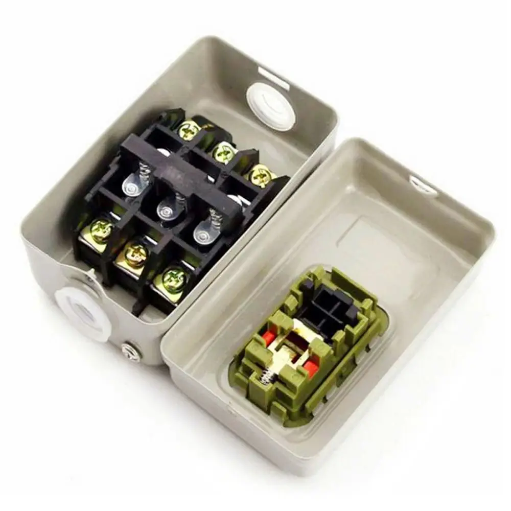 BS-211/216/230 Metal Button Switch Control Box Power Three Phases Electrical Equipment 250/380V 1.5/2.2/3.7/7.5KW