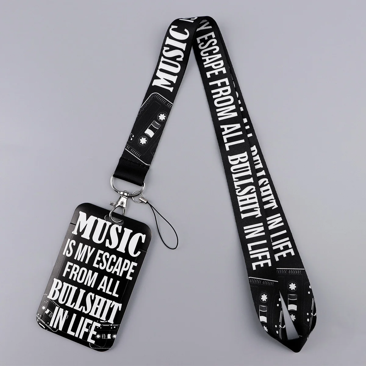 Schlüsselband mit Zitaten aus dem Buch „Bullshit In Life“, Schlüsselanhänger, Ausweishülle, Ausweishalter, Handy-Anhänger, Schlüsselanhänger, Zubehör, Geschenk