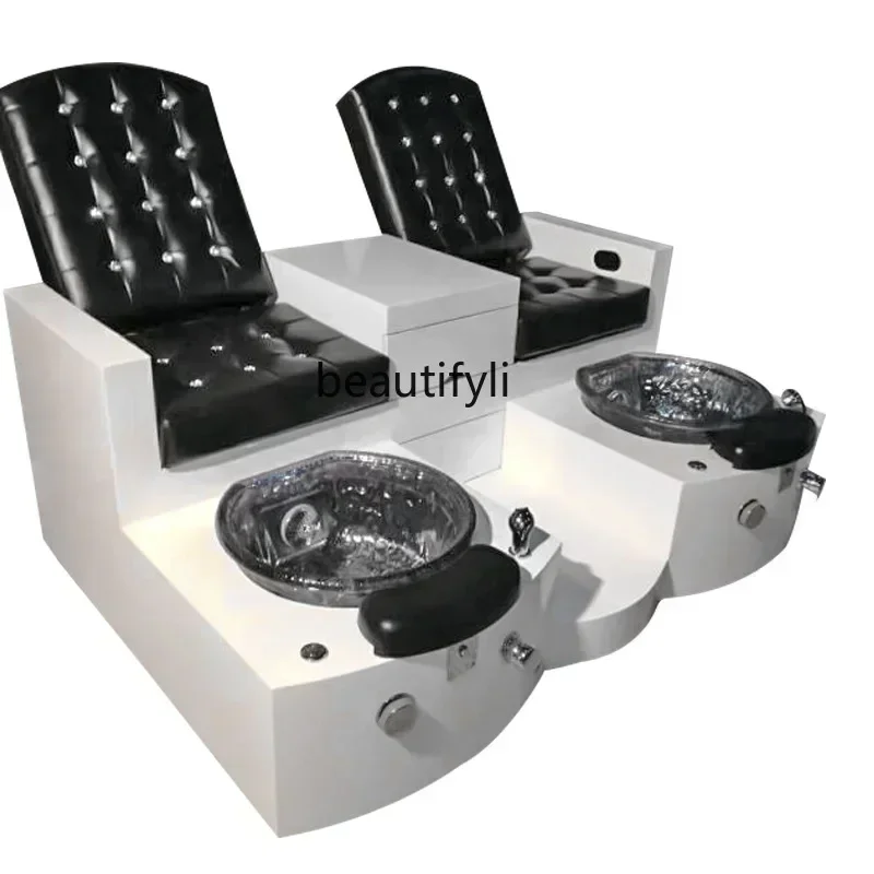 

LHY26 ssss 26 New wood solid wood double seat foot bath manicure chair beauty eyelash equipment