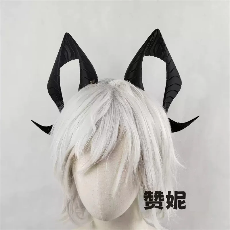 Game Wuthering Waves Zani Cosplay Horns Earrings Headwear Ear Hair Accessories Halloween Party Women Girls Carnival