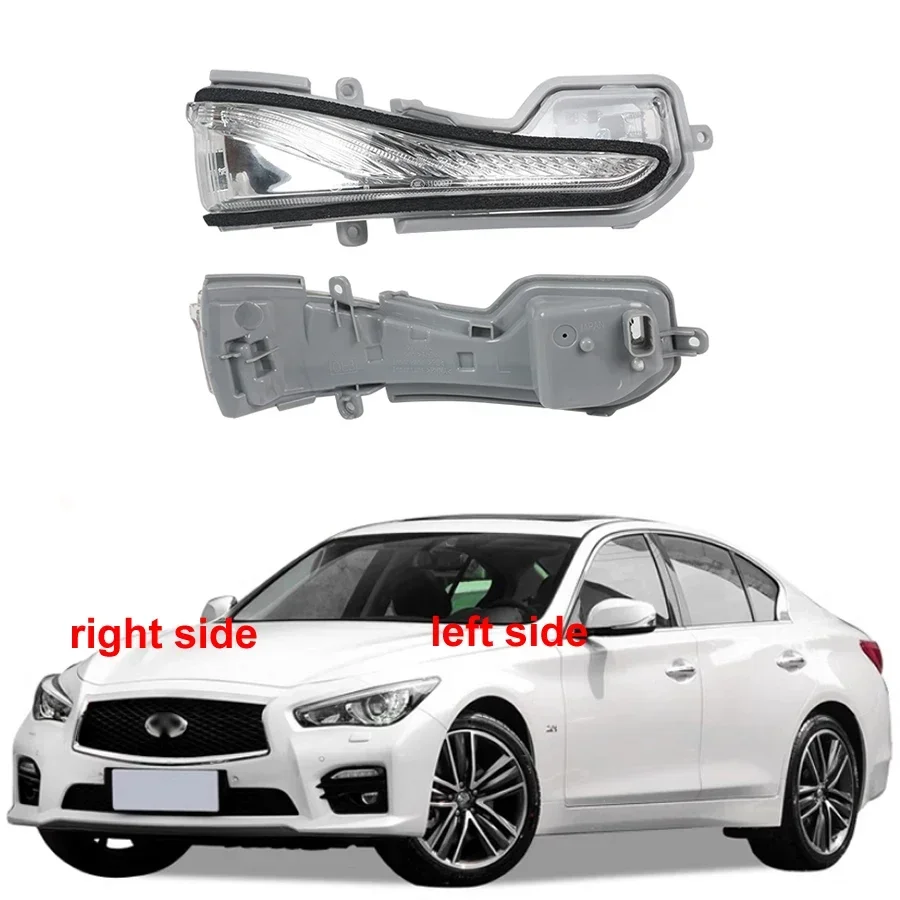 

For Infiniti Q50 Q50L 2015 2016 2017-2022 Car Rear Rearview Mirror Turn Signal Light Indicator Side Lamp 261604GA0A 261654GA0A