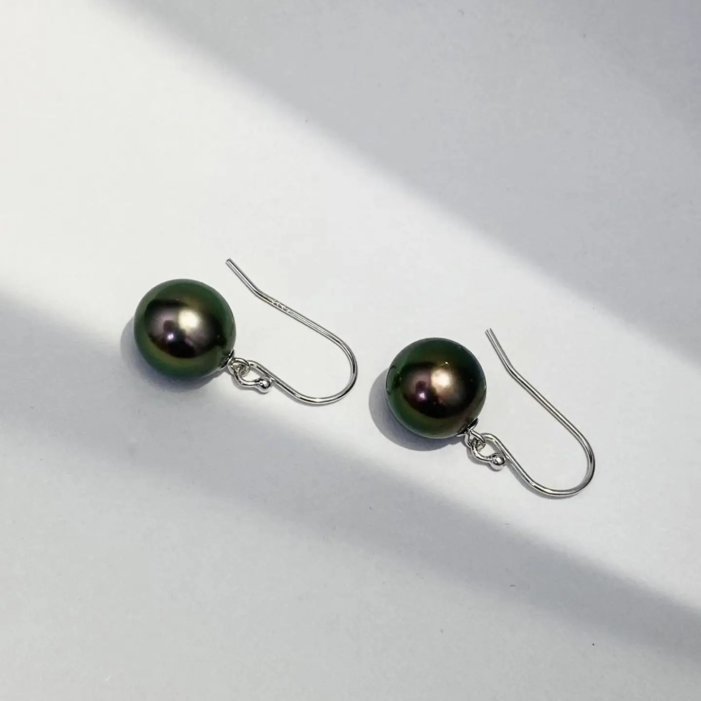 Wholesale S925 Sterling Silver Earrings Mount Findings Settings Base Mounting Parts Accessory for 9-10mm Pearls 10 pairs/lot