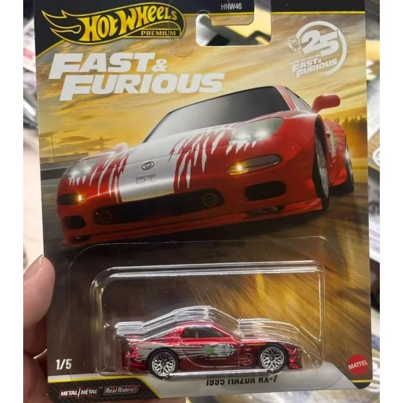 

New Hot Wheels Car Culture Fast & Furious P Case Serise Die Cast Alloy Toy Car Model Mazda Rx-7 Collection Toy Boy Surprise Gift