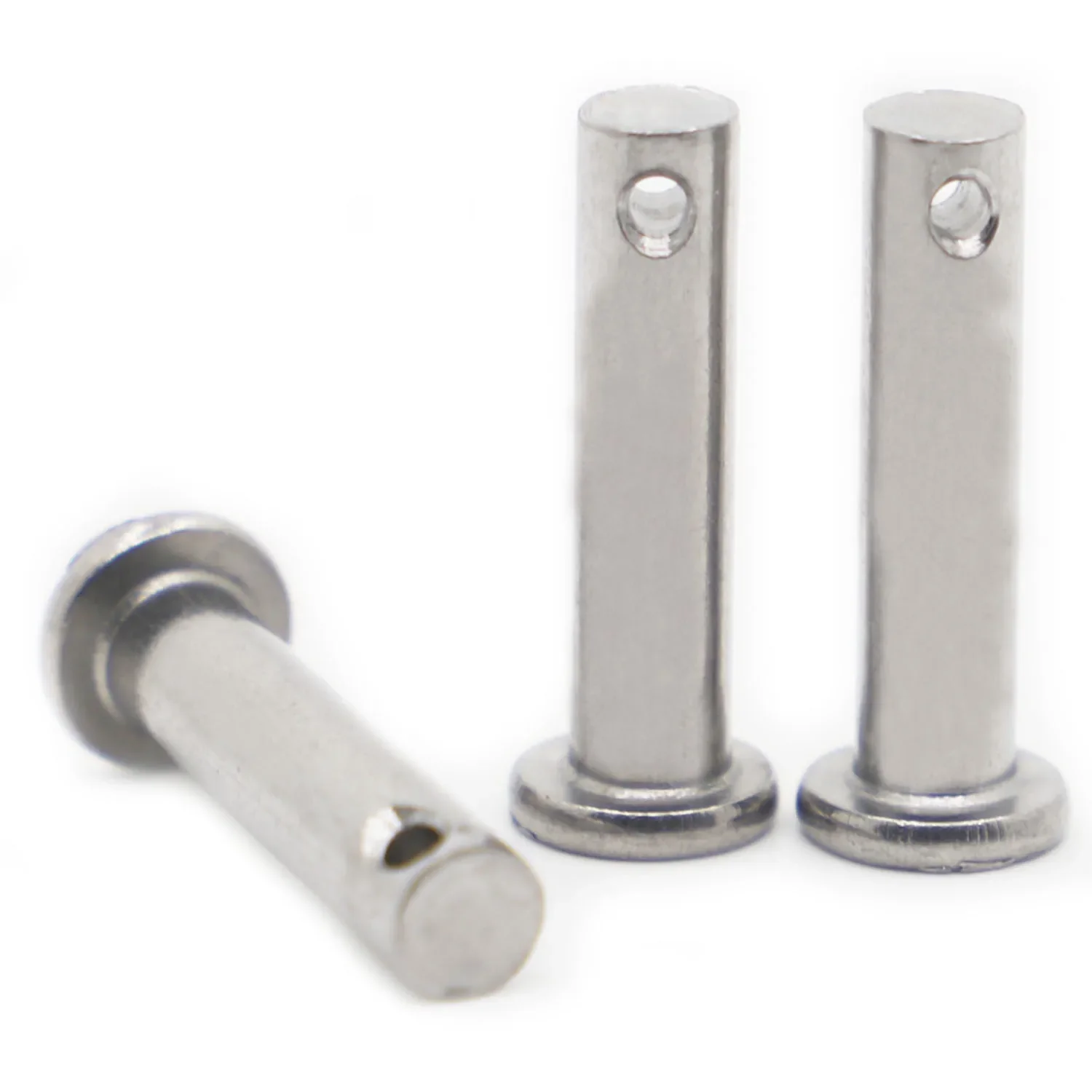 

M3 M4 M5 M6 M8 M10 M12 304 Stainless Steel Flat Head Bearing Cylindrical Positioning Axis Roll Dowel Pin With Hole GB882