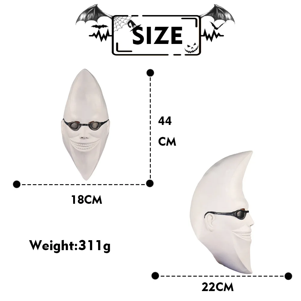 Halloween Latex-Maske Mondmaske – Detail 1