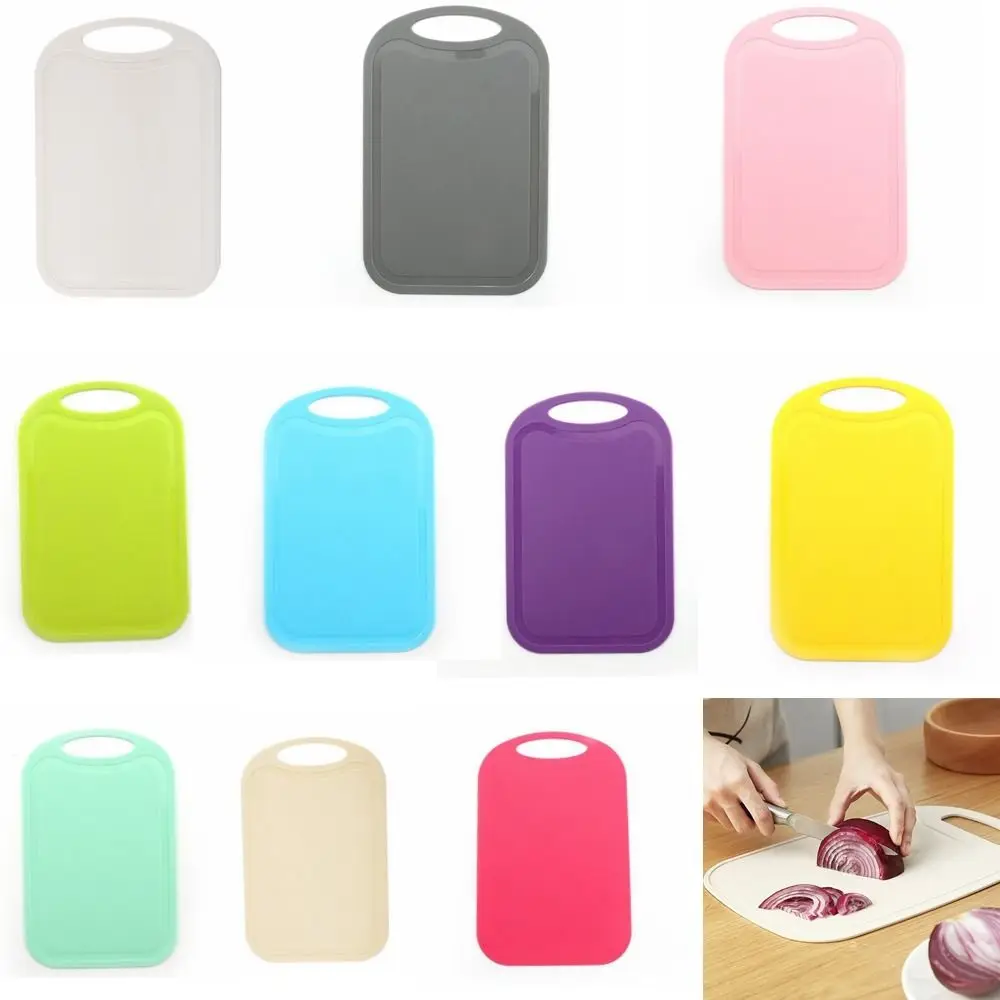 Plastic Chopping Board 25*16cm Baby Food Supplement Cutting Board Portable Non-Slip Fruit Vegetable Chopping Board Kitchen Tools