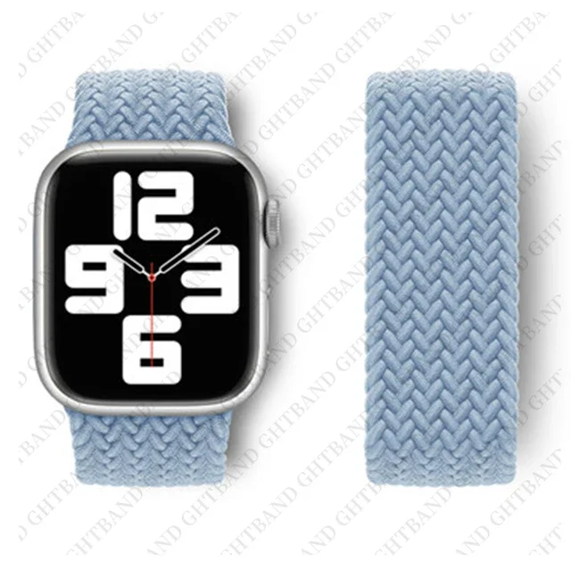 Band für Apple Watch Serie 11 10 46 mm 9 7 8 5 SE 6 41 mm 45 mm 40 mm 46 mm 42 mm Ultra 49 mm Armband Correa geflochtenes Solo-Loop-Armband