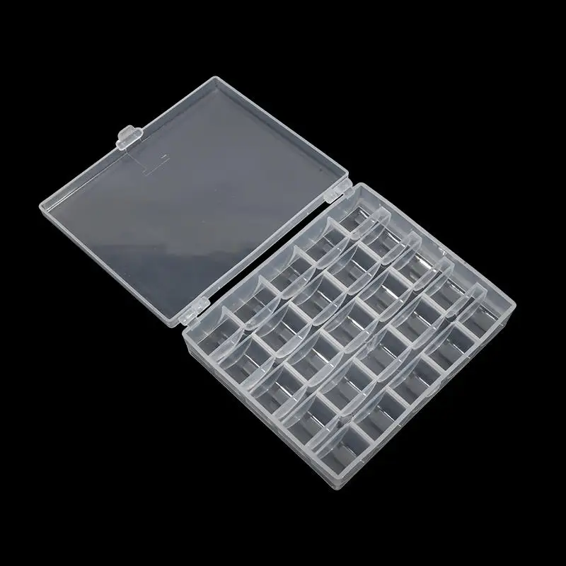 Plastic Thread Spools Storage Box Transprent Sewing Thread Bobbin Set Storage Case Home Sewing Accessories Craft Tool