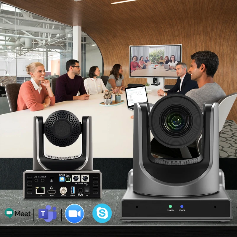 Prisual 20X NDI PTZ Camera,Simultaneous 3G-SDI/HDMI IP Streaming with NDI HX2 PoE Enabled Chuch Live Streaming Broadcast Camera