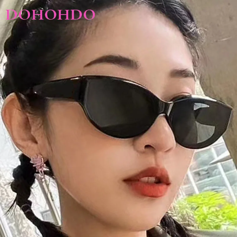 

Retro Small Cat Eye Thick Frame Summer Women Sunglasses Vintage Brand Designer Men Sunglass Drive Travel Female Eyewear UV400
