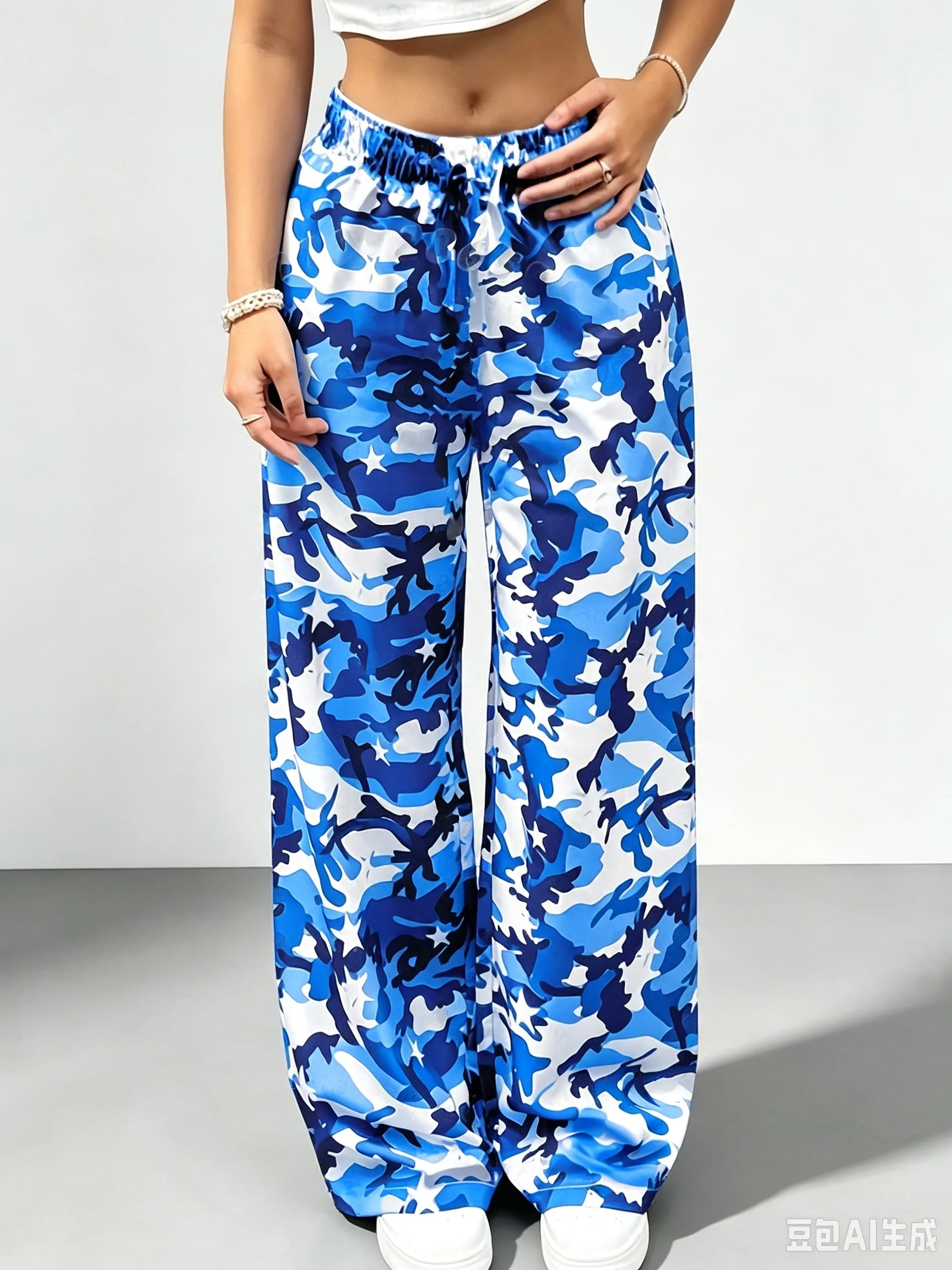 New Arrival Camouflage Star Print Unisex Jogger Straight-Leg Pants Streetwear Trousers for Daily Casual Street Party Wear