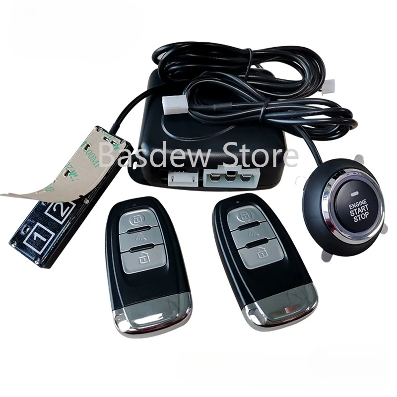 Kaiqi Sheng PKE Keyless Entry Car Modification One-Click Start Remote Control Ignition 12V Technology Password Keyboard