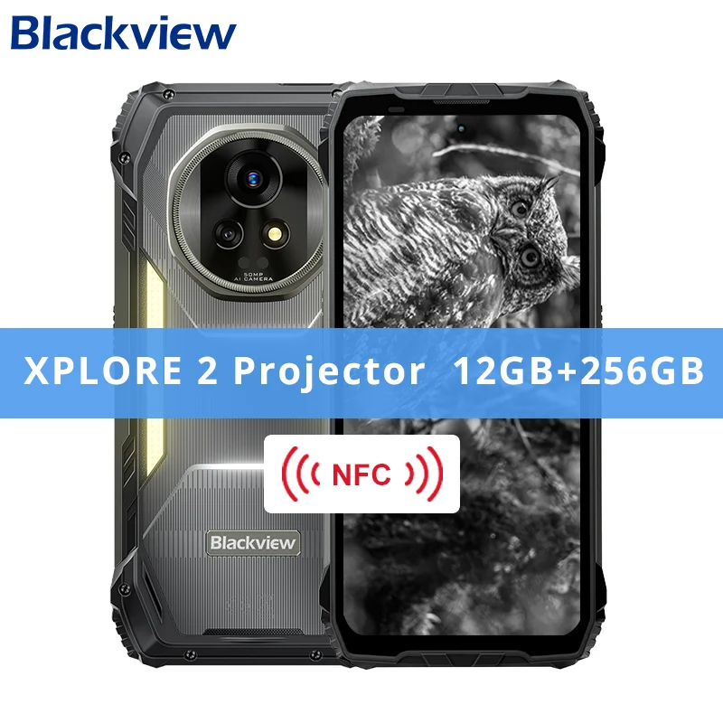 Blackview XPLORE 2 Projector 5G AI Rugged Phone 6.73” 3.2K AMOLED
