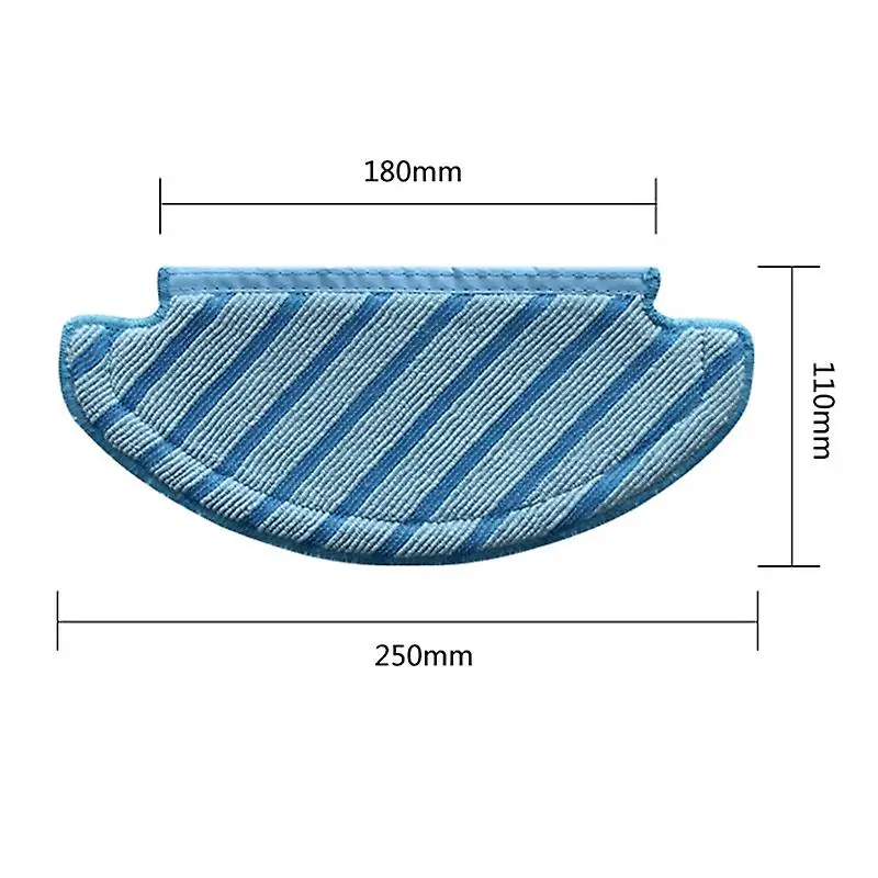 10pcs Mop Cloths Cleaning Pads For Ecovacs Deebot Ozmo T8 Aivi Vacuum