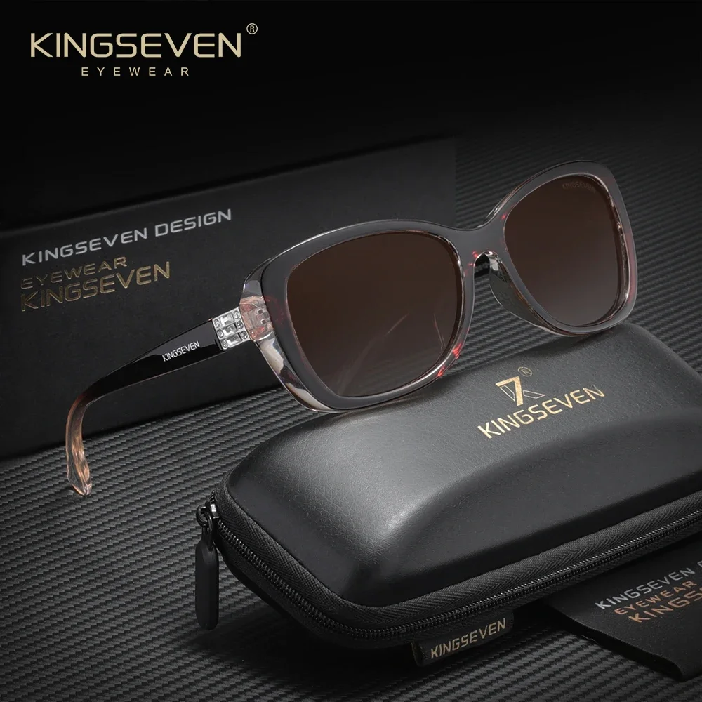 

KINGSEVEN модные роскошные женские солнцезащитные очки для вождения овальные очки уличные защитные очки с бабочками женские женские очки