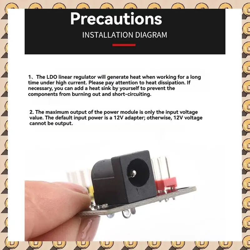 A003 Модуль питания преобразователя напряжения с несколькими выходами DC-DC12V до 3,3 В 5 В 12 В для электронных проектов
