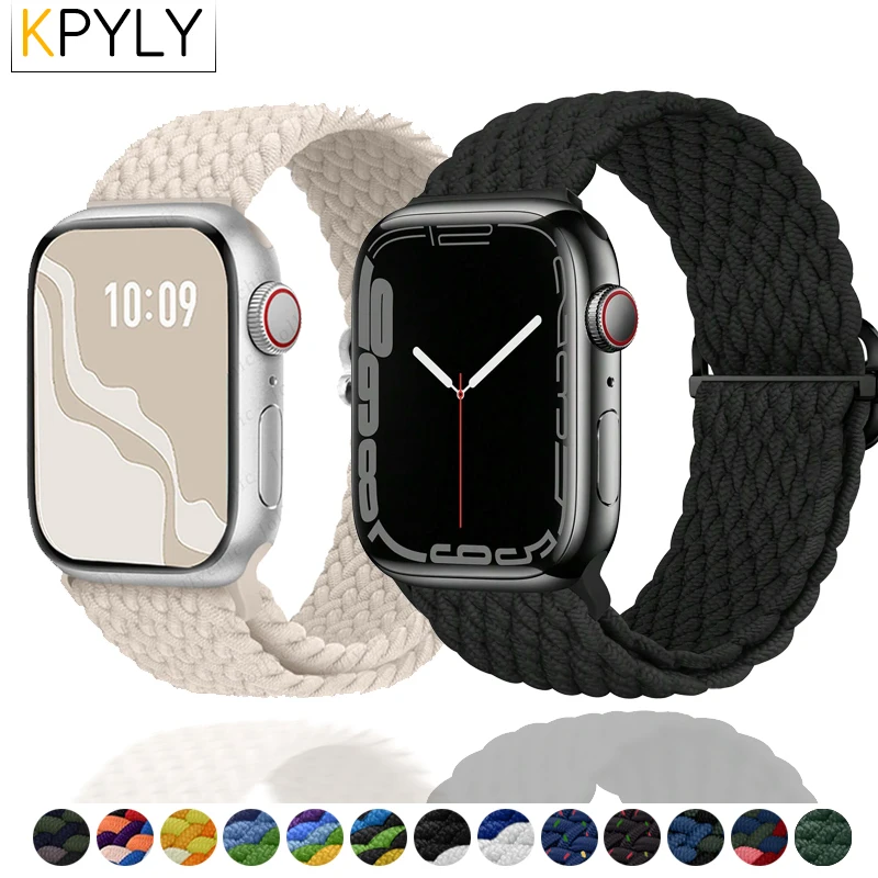 Nylon woven sliding buckle watch strap fits iwatch S9 S8 7 6 5 4 SE Ultra Ursuitable for Apple smartwatches 38 40 42 44 45 49mm