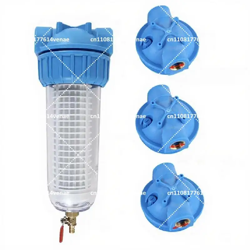 10-Inch Clear Backwash Pre-Filter for Sediment, High-Pressure Exhaust Filter for Livestock Farm Water Purification
