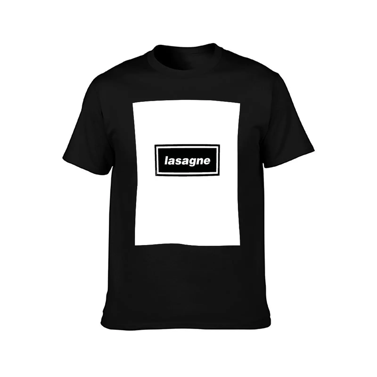 Lasagne - Oasis Gallagher 90s Band Artwork T-Shirt Casual Graphic Print Tee T-Shirt