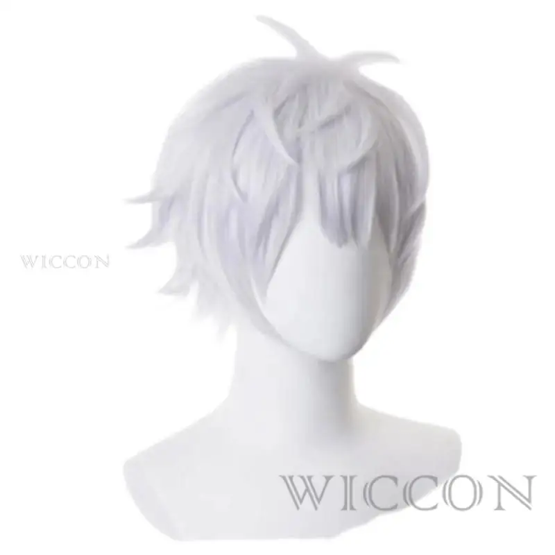 Anime JJK Glasses High School Uniform Gojo Satoru Cosplay Costumes Wig Suit Halloween Costume Men Adult Clothes