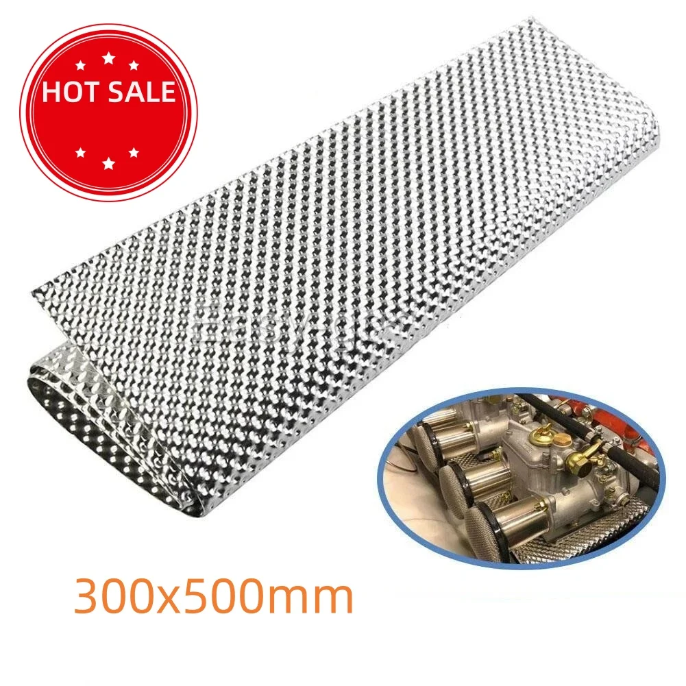 

High-Performance Aluminum Heat Shield 300x500mm Universal Fit For Turbo Exhaust Systems Durable Car Replacement Tool Accessory