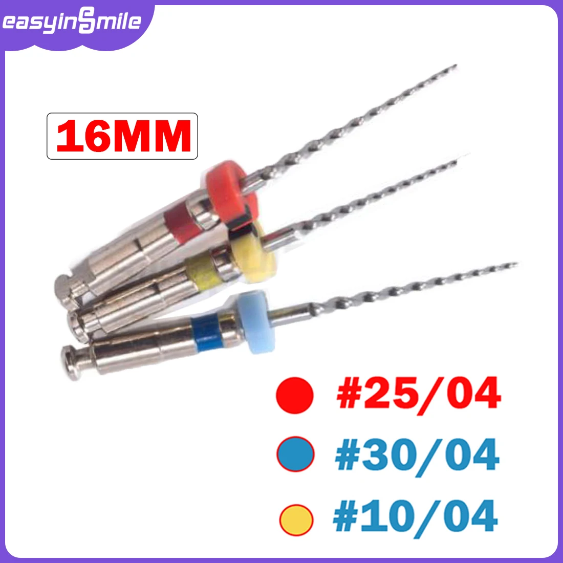 

Dental NITI Rotary Files 16MM Engine Endodontic Root Canal Tips Special for Kids X BABY ROTARY FILE Autoclave
