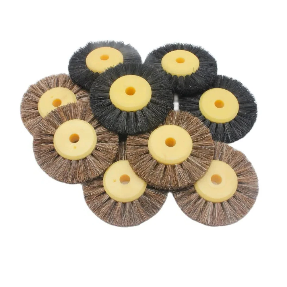 12 Pieces 2 Rows Polishing Brushes Plastic Core Buffing Wheel Abrasive Brush Jewelry Rotary Tools