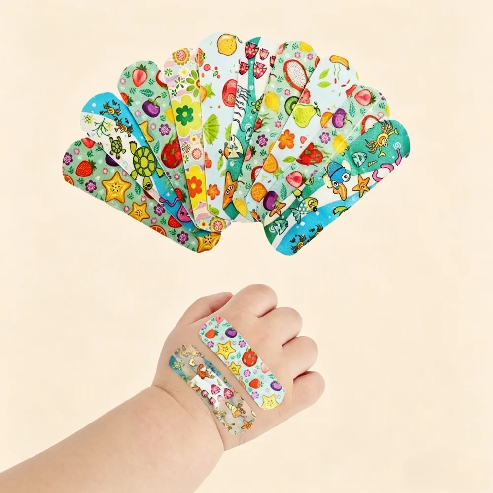 Hot Cute Cartoon Animal Waterproof Band Aid Breathable Adhesive Bandage Plasters for Kids Babies Children Wound Care Stickers