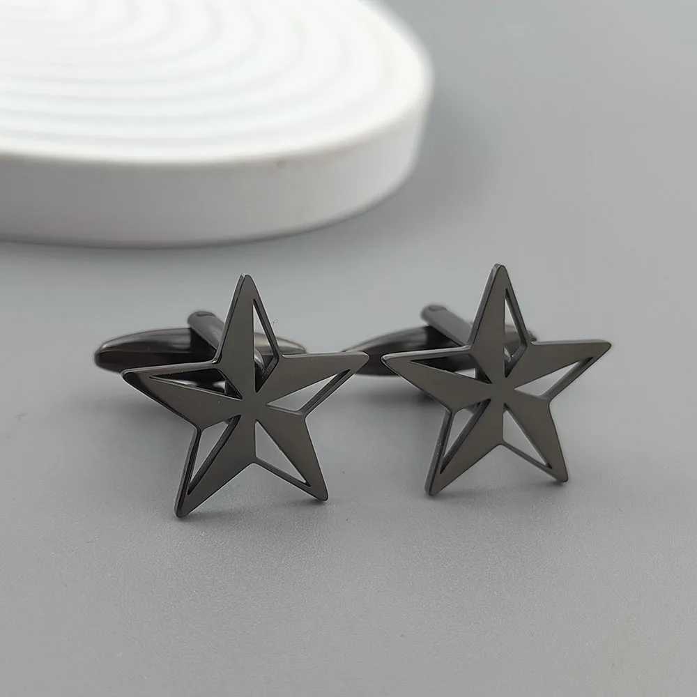 

David's Star Cufflinks Hexagram Cufflinks Israel Jewish Jewelry Stainless Steel Jewelry Men's Gift Faith Father's Day Gift