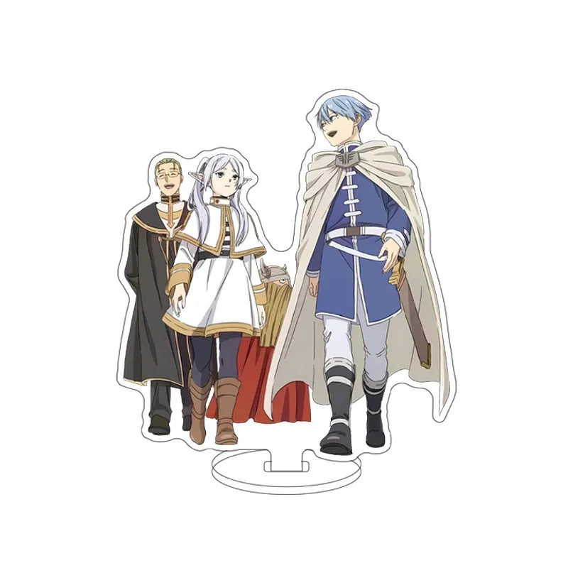 Soporte acrílico de 16 cm con diseño de anime, Frieren: Más allá del final del viaje, Himmel Heiter, Frieren, Fern Stark, figura decorativa, regalos de Halloween.