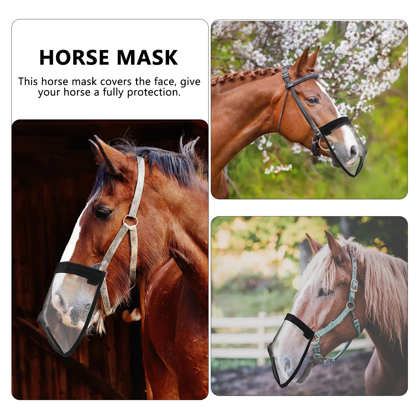 قطعة واحدة من قناع شبكي صيفي مقاوم للحشرات مع غطاء وجه مرن ناعم لارتداء مريح طوال اليوم