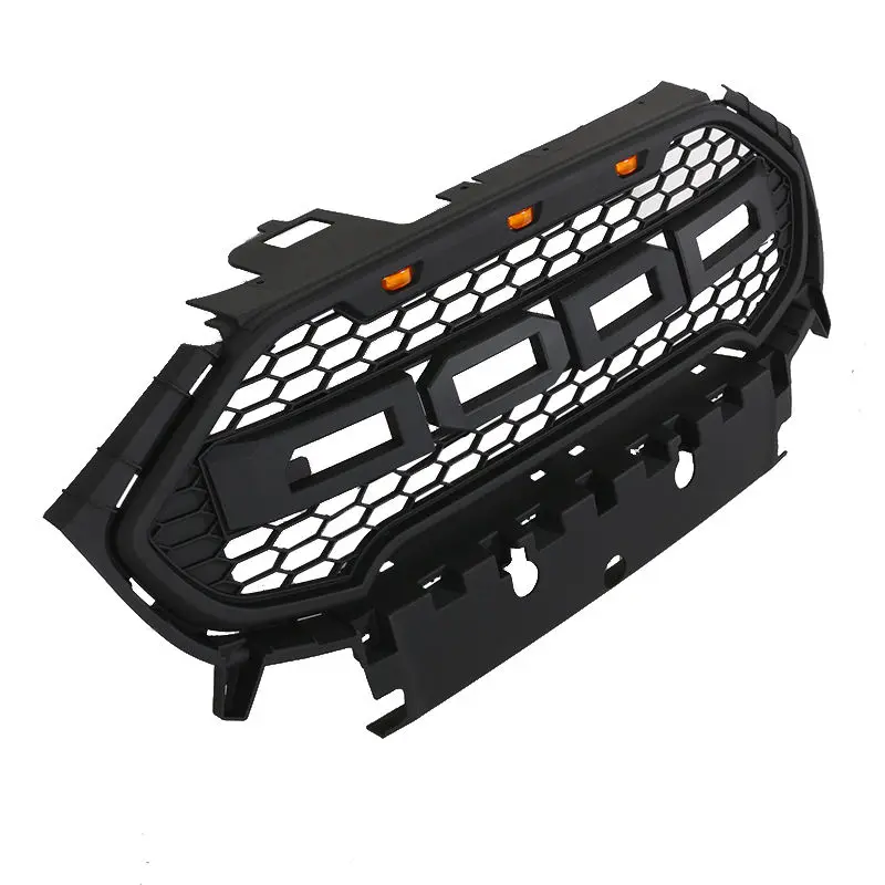 Factory Direct Price Car Accessories Front Bumper Center Grille With Light Facelift Car Grille Fit For Ford Ecosport 2016-2019