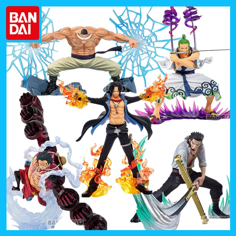 

Bandai Original One Piece Anime Figure DXF SPECIAL Luffy Ace Zoro Edward Newgate Dracule Mihawk Anime Figures Toys for Kids Gift