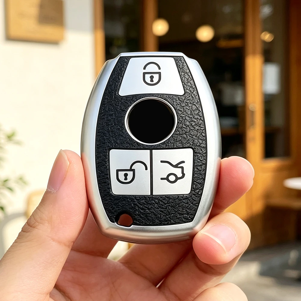 3 Buttons TPU Car Remote Key Case Cover Fob for Mercedes Benz A B G R Class GLA GLK W176 W204 W251 W463 Accessories