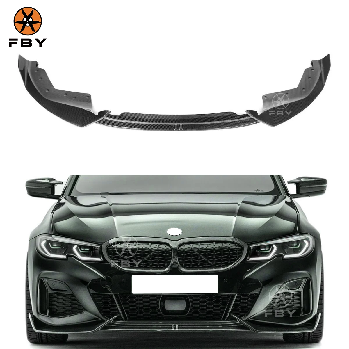 

High Quality ADR Style Carbon Fiber Front Lip for BMW 3 Series G20 New Upgrade Front Bumper Separator Accessories