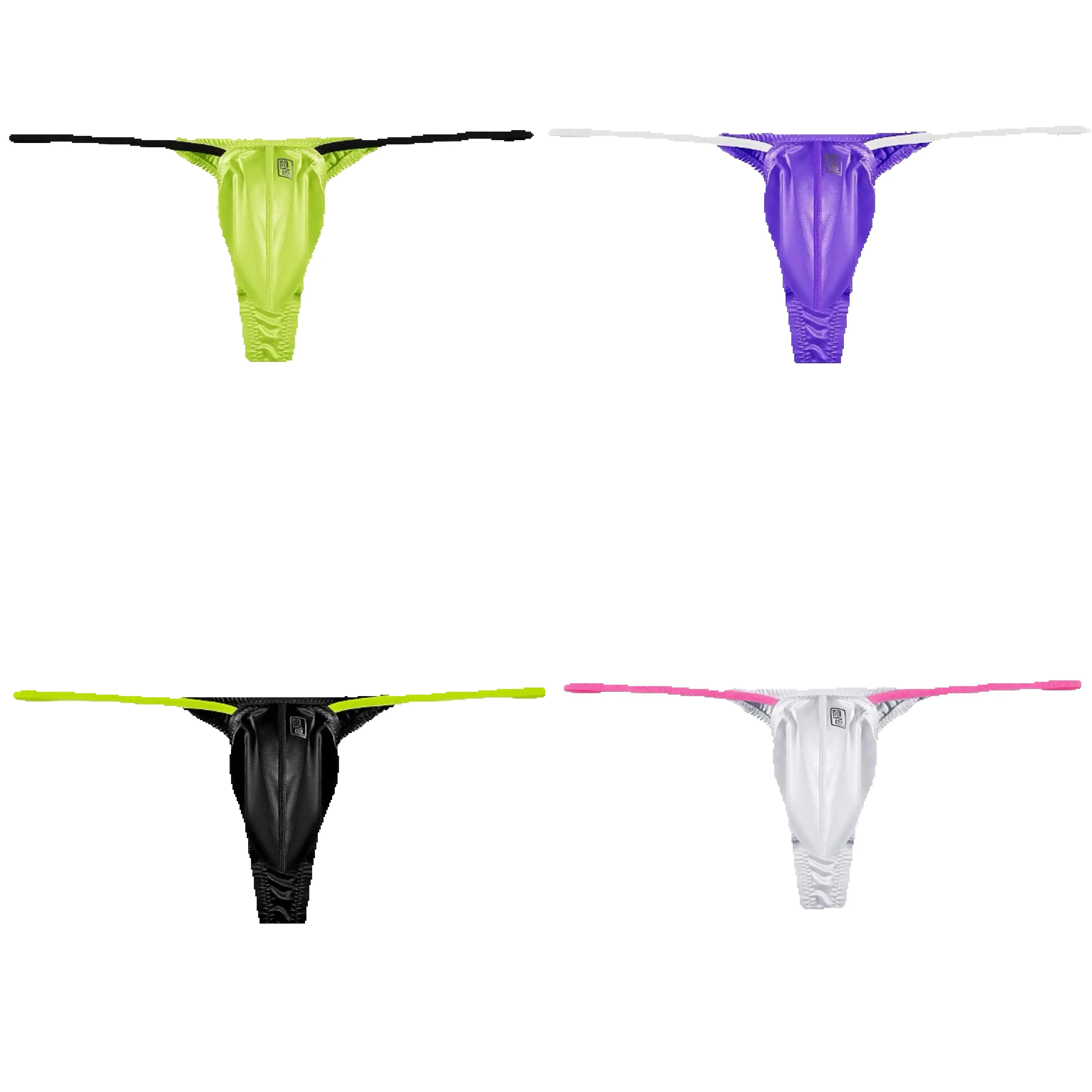 Unique Underwear men's thongs Soft T-pants ultra-thin ice silk men's fun low waisted slim fitting T-pants