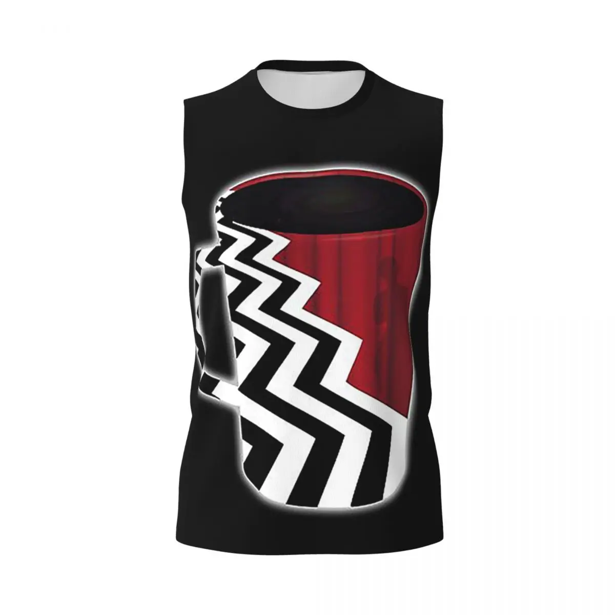 Twin Peaks Red Room Men Printed Sleeveless T-shirt Casual Hip Hop Street Style Beach Holiday Tank Tops