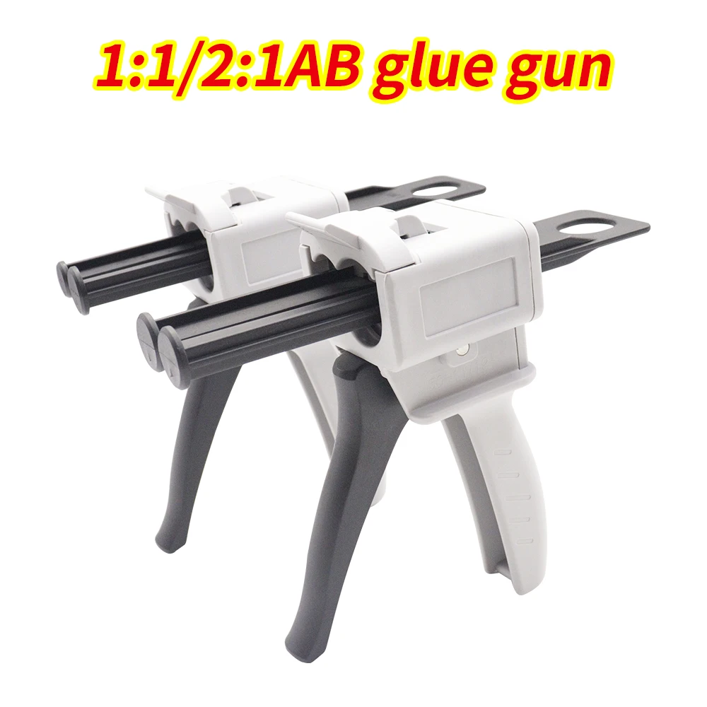 AB Glue Gun 50ml Two-component Glue Gun 2:1/1:1 Glue Gun AB Epoxy Sealant Glue Gun Sizing Machine Manual Glue Gun Dispensing