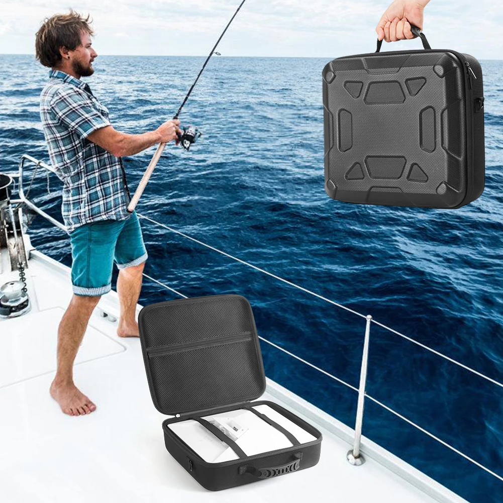 For Starlink Mini Anti-Scratch Storage Box with Dual Carry Options Protective Storage Bag Waterproof Power Cord Storage Handbag