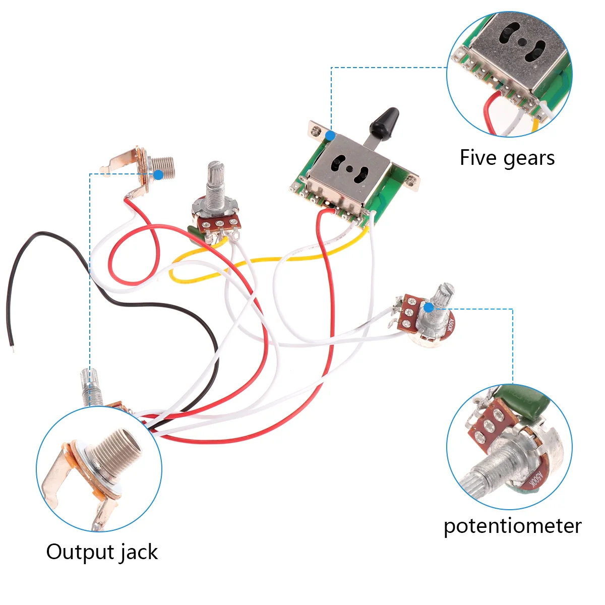 

Electric Guitar Switch Socket Solder Guitars Circuit Wiring Supplies Electronic