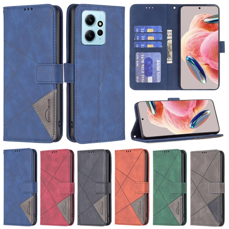 Wallet Cap Prism Magnetic Flip Leather Case For Xiaomi Redmi Note 12 4G 11S 11 Pro 10S 10 Pro 9 Pro 8 Pro 7 12C 11A 10C 9A 9C 9T