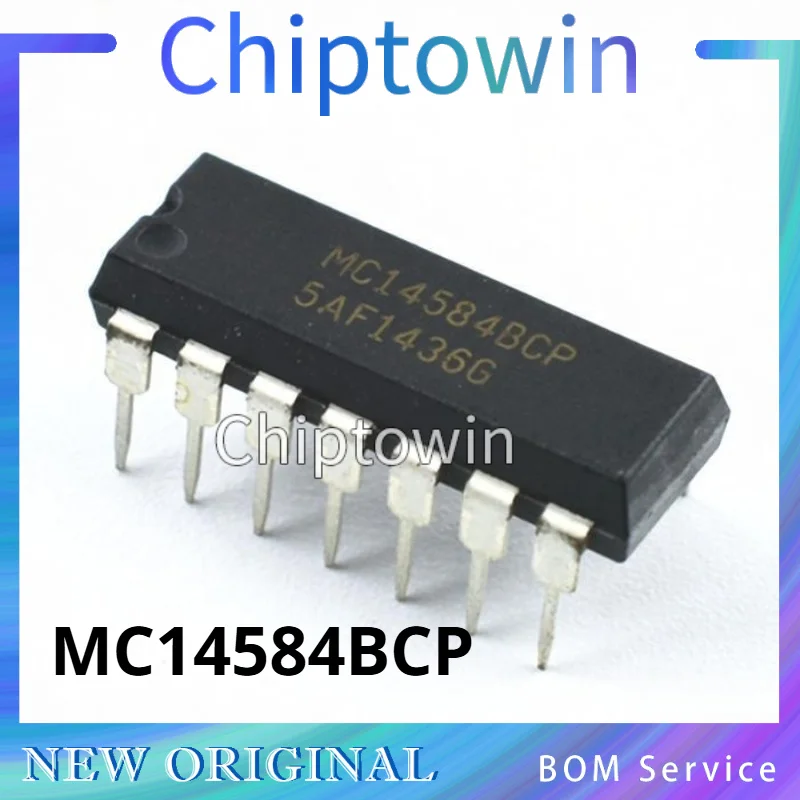 5/50/500 pcs MC14584 MC14584BCP DIP-14 Inverting Schmitt Trigger Original In Stock W7