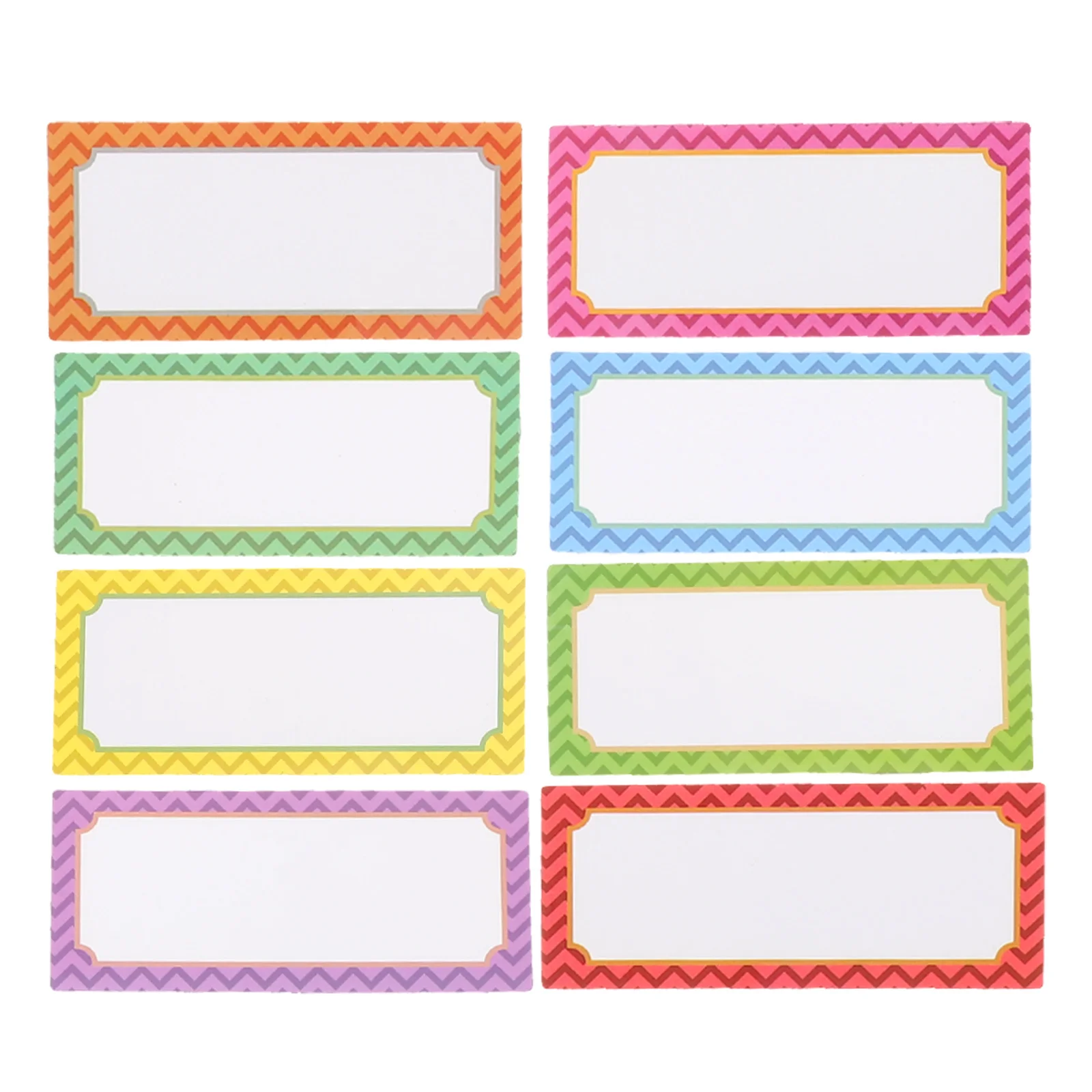 8Pcs Writable Magnetic Labels Reusable Dry Erase Name Tags for Metal Surfaces Office School Home Labeling
