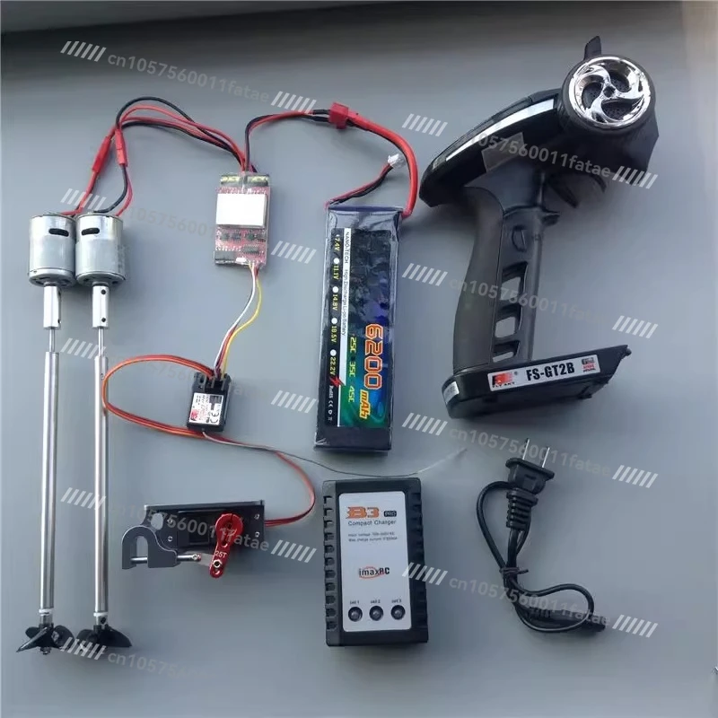

Nesting Boat Set, Dual Motor Differential Turning 380 High-speed Motor Fuss GT2B Remote Control, with Dispenser