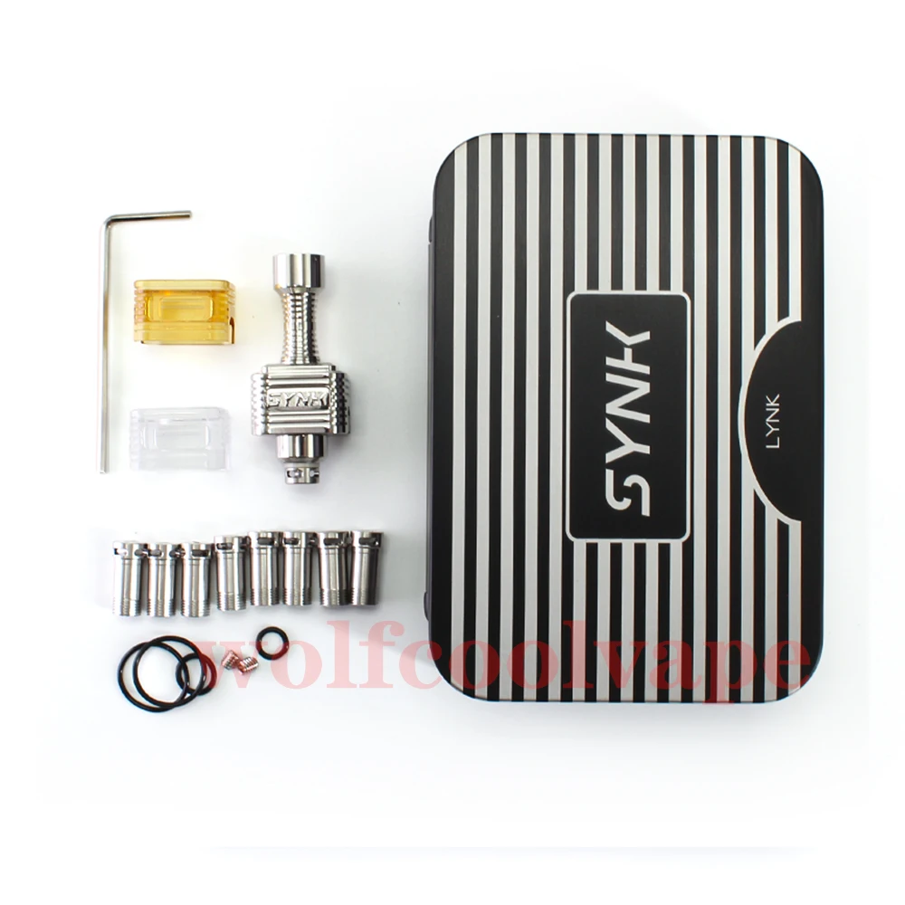 Wolfcoolvape Lynk Synk Style RBA-brug voor Billet / Boro Mod 316SS 9 x luchtpin 1.0/1.2/1.5/2.0/2.5/3.0/3.5/4.0/4.5mm