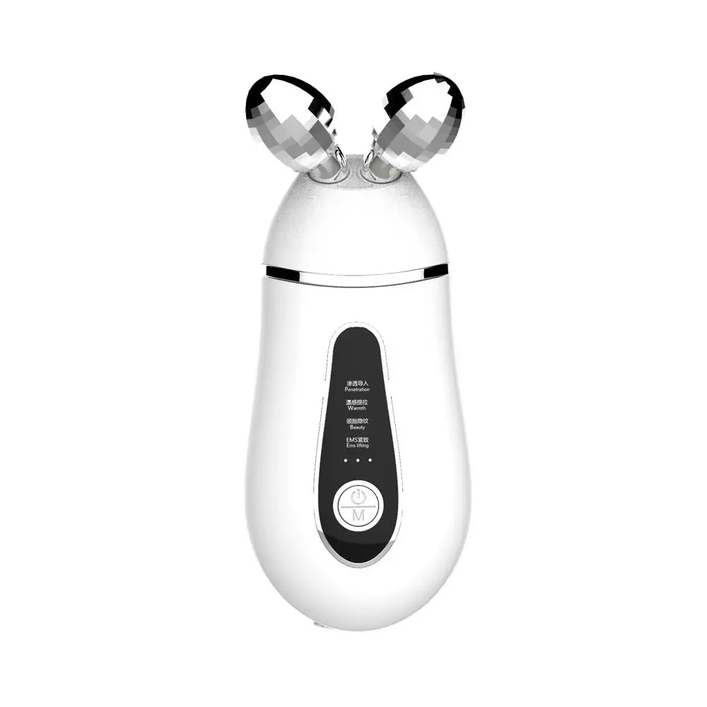 家庭用マイクロカレントネック美顔器、ダブルボールローラー搭載、肌再生効果